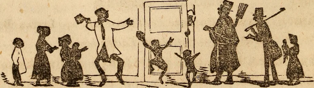 An illustration from The model book of dreams, fortune teller, and epitome of parlor entertainments, 1864, leaf 159
