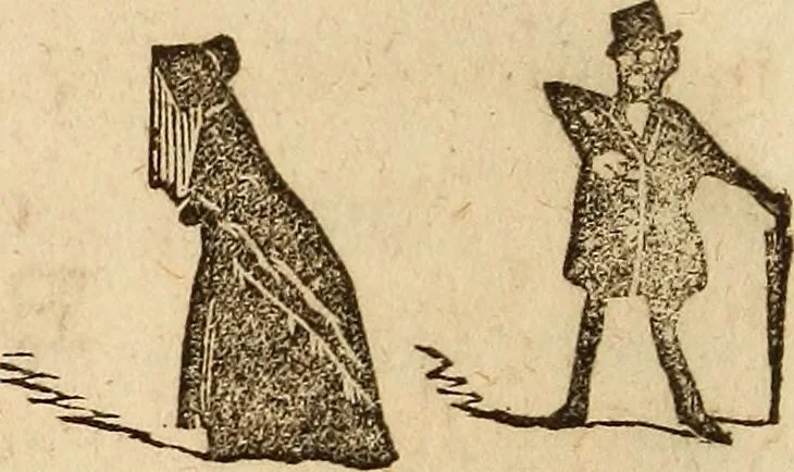 An illustration from The model book of dreams, fortune teller, and epitome of parlor entertainments, 1864, leaf 163