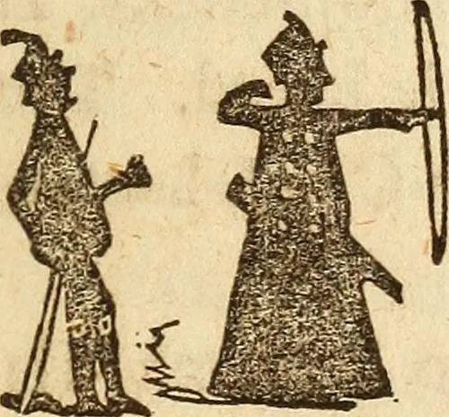 An illustration from The model book of dreams, fortune teller, and epitome of parlor entertainments, 1864, leaf 168