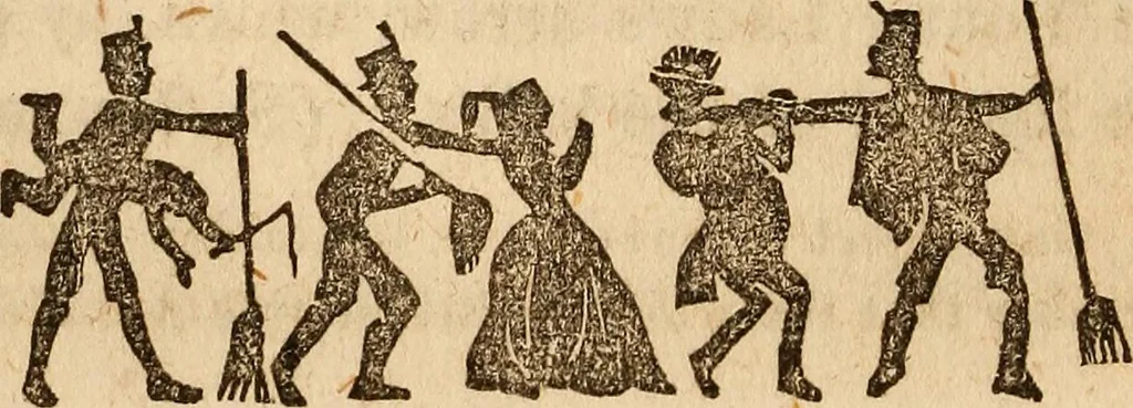 An illustration from The model book of dreams, fortune teller, and epitome of parlor entertainments, 1864, leaf 169
