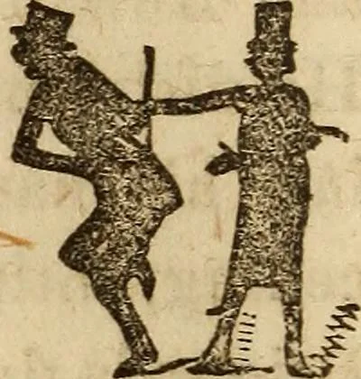 An illustration from The model book of dreams, fortune teller, and epitome of parlor entertainments, 1864, leaf 171