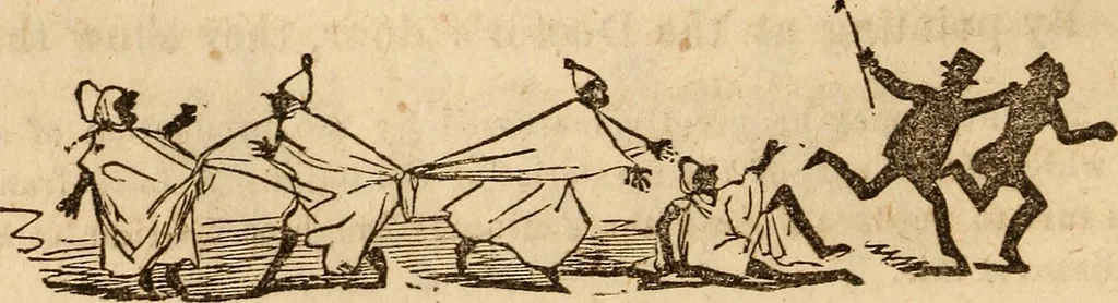 An illustration from The model book of dreams, fortune teller, and epitome of parlor entertainments, 1864, leaf 171