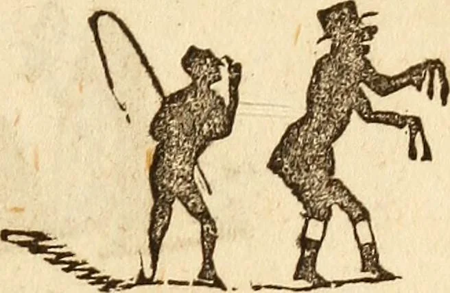 An illustration from The model book of dreams, fortune teller, and epitome of parlor entertainments, 1864, leaf 174