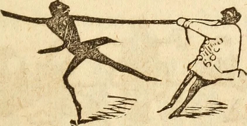 An illustration from The model book of dreams, fortune teller, and epitome of parlor entertainments, 1864, leaf 174