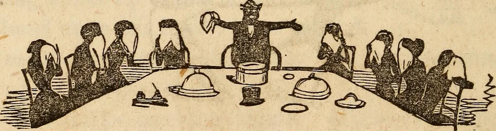An illustration from The model book of dreams, fortune teller, and epitome of parlor entertainments, 1864, leaf 175