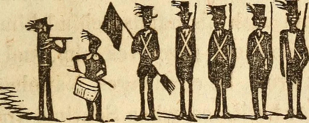 An illustration from The model book of dreams, fortune teller, and epitome of parlor entertainments, 1864, leaf 176