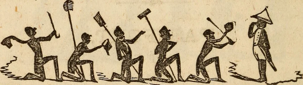 An illustration from The model book of dreams, fortune teller, and epitome of parlor entertainments, 1864, leaf 177