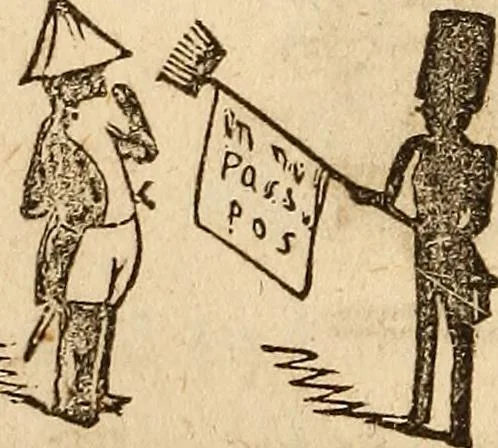 An illustration from The model book of dreams, fortune teller, and epitome of parlor entertainments, 1864, leaf 177