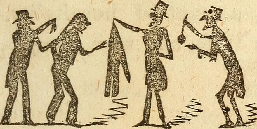 An illustration from The model book of dreams, fortune teller, and epitome of parlor entertainments, 1864, leaf 178