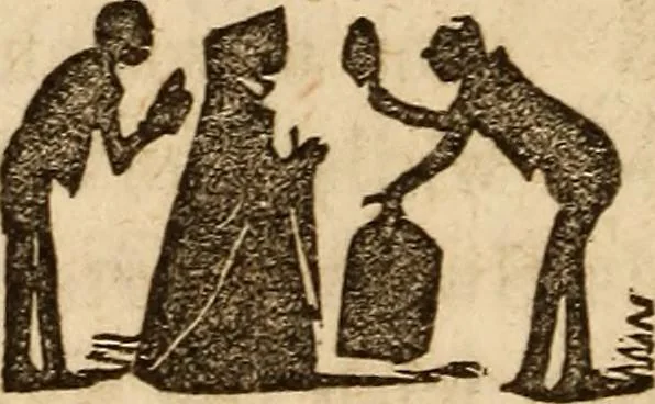 An illustration from The model book of dreams, fortune teller, and epitome of parlor entertainments, 1864, leaf 179