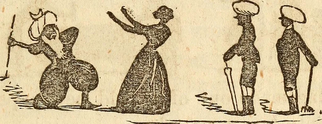 An illustration from The model book of dreams, fortune teller, and epitome of parlor entertainments, 1864, leaf 182