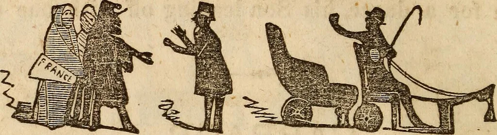 An illustration from The model book of dreams, fortune teller, and epitome of parlor entertainments, 1864, leaf 185