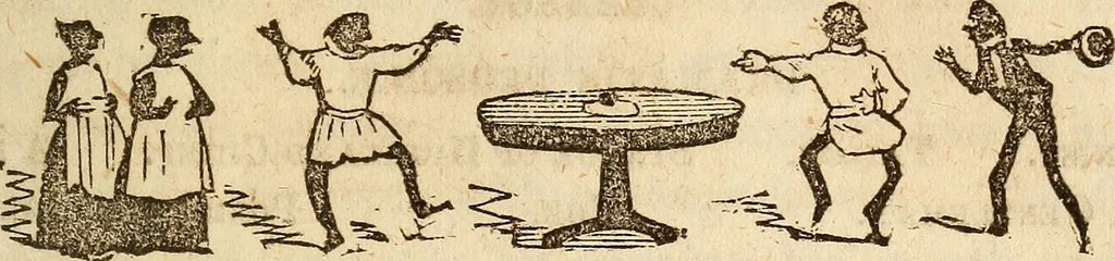An illustration from The model book of dreams, fortune teller, and epitome of parlor entertainments, 1864, leaf 186