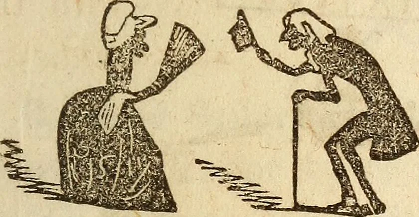 An illustration from The model book of dreams, fortune teller, and epitome of parlor entertainments, 1864, leaf 186