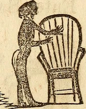An illustration from The model book of dreams, fortune teller, and epitome of parlor entertainments, 1864, leaf 186