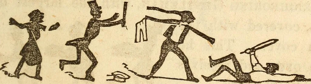 An illustration from The model book of dreams, fortune teller, and epitome of parlor entertainments, 1864, leaf 188