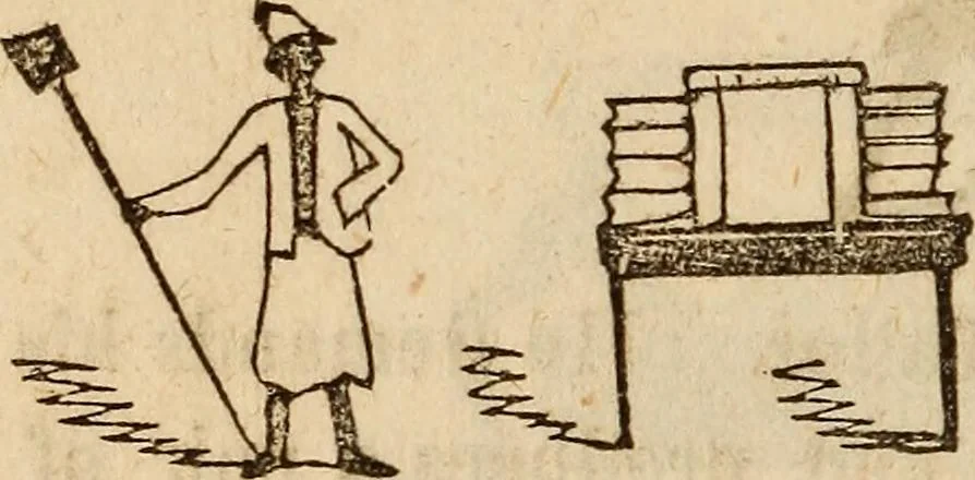 An illustration from The model book of dreams, fortune teller, and epitome of parlor entertainments, 1864, leaf 189