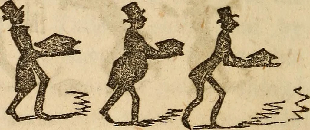 An illustration from The model book of dreams, fortune teller, and epitome of parlor entertainments, 1864, leaf 189