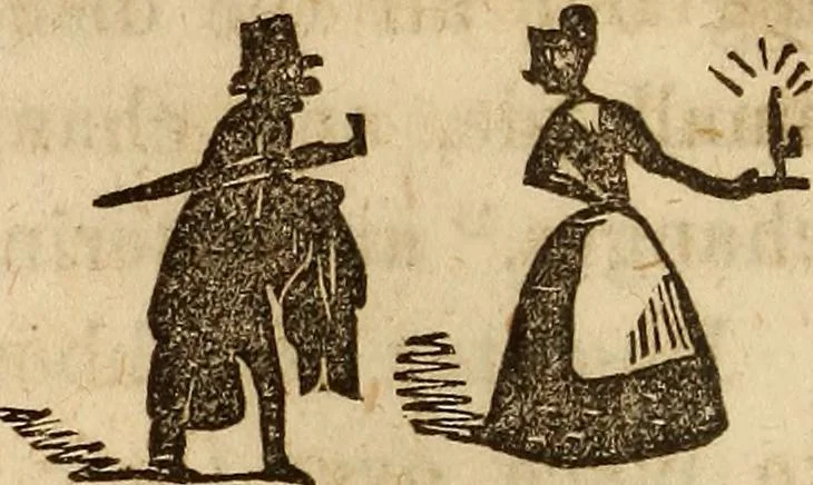 An illustration from The model book of dreams, fortune teller, and epitome of parlor entertainments, 1864, leaf 191