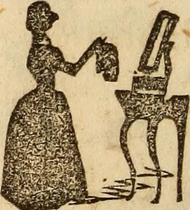 An illustration from The model book of dreams, fortune teller, and epitome of parlor entertainments, 1864, leaf 191