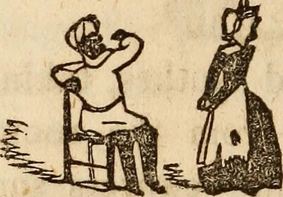 An illustration from The model book of dreams, fortune teller, and epitome of parlor entertainments, 1864, leaf 193