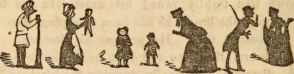 An illustration from The model book of dreams, fortune teller, and epitome of parlor entertainments, 1864, leaf 193