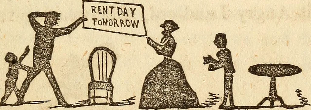 An illustration from The model book of dreams, fortune teller, and epitome of parlor entertainments, 1864, leaf 194