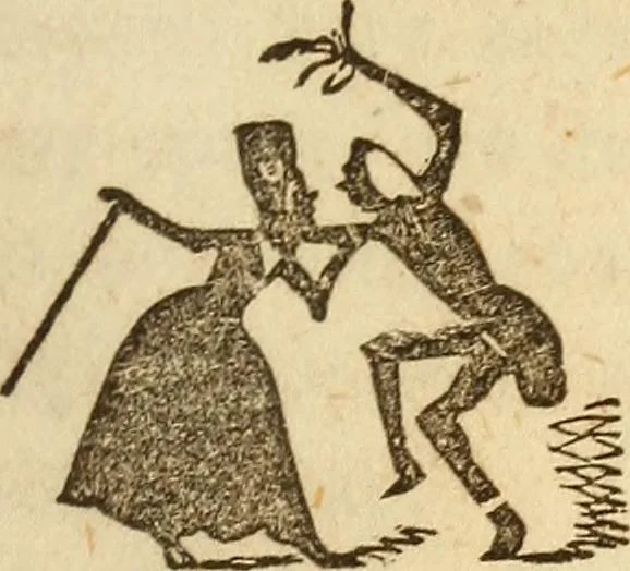 An illustration from The model book of dreams, fortune teller, and epitome of parlor entertainments, 1864, leaf 198