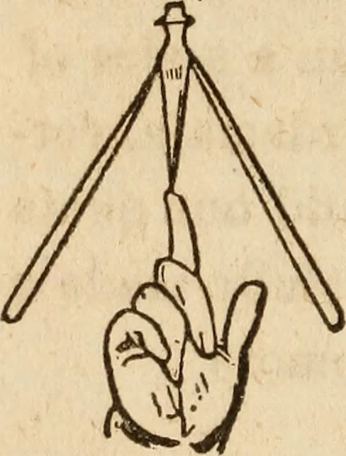 An illustration from The model book of dreams, fortune teller, and epitome of parlor entertainments, 1864, leaf 241