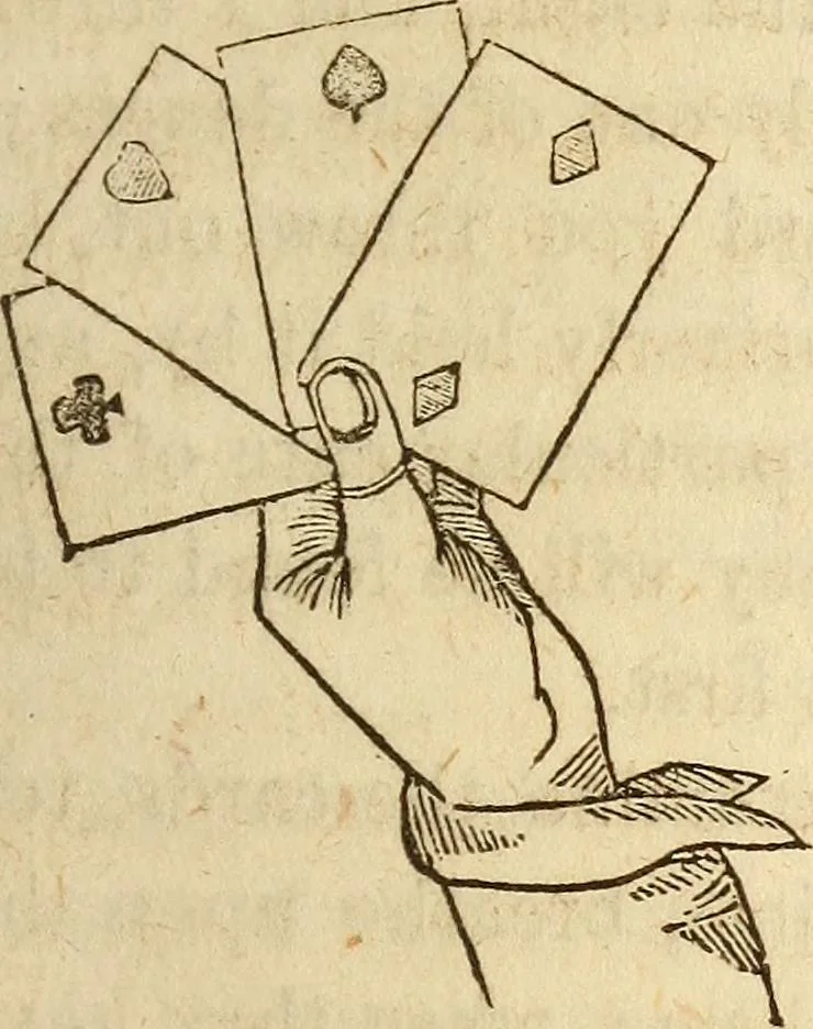 An illustration from The model book of dreams, fortune teller, and epitome of parlor entertainments, 1864, leaf 272