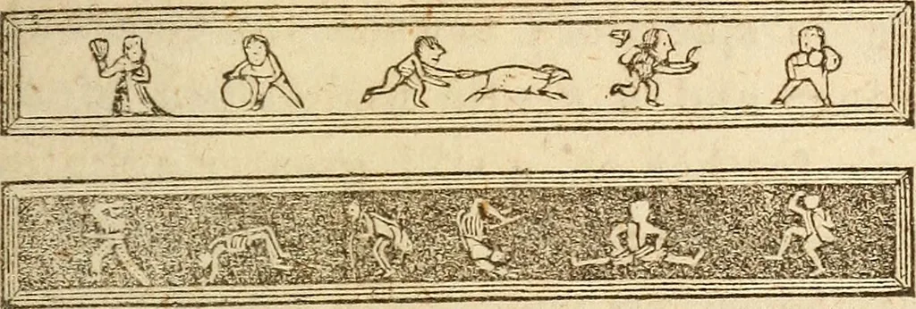 An illustration from The model book of dreams, fortune teller, and epitome of parlor entertainments, 1864, leaf 296