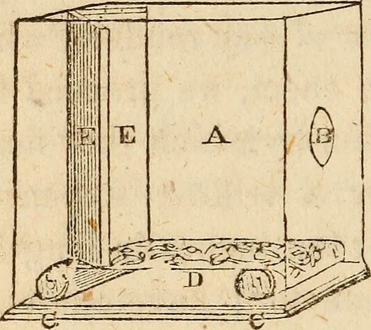 An illustration from The model book of dreams, fortune teller, and epitome of parlor entertainments, 1864, leaf 301