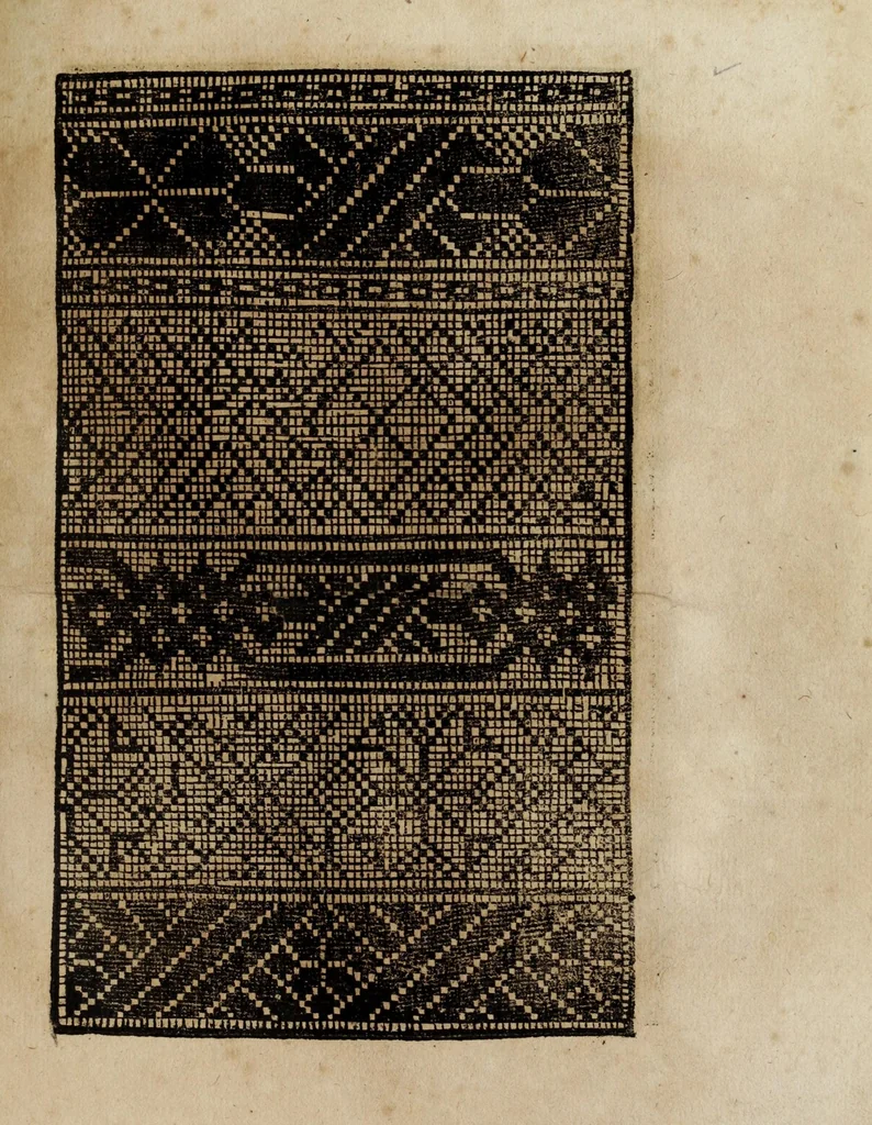 An illustration from Modelbüch neuw aller art Nehens uñ Stickens : jetzund wider mit vil Mödlen vnd Stahlen : allen Steinmetzen, Seidenstickern, vnnd Neterin sehr nützlich vnnd lustig zügericht, 1562, leaf 41