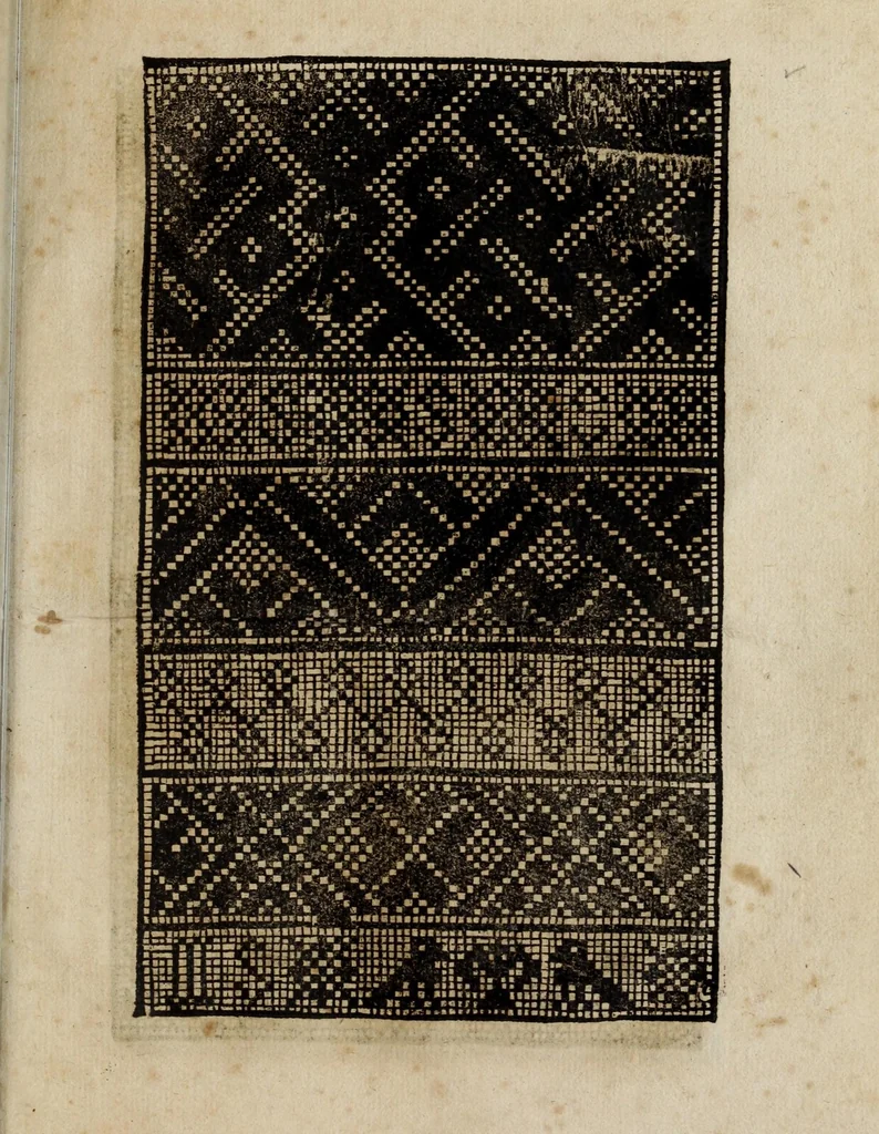 An illustration from Modelbüch neuw aller art Nehens uñ Stickens : jetzund wider mit vil Mödlen vnd Stahlen : allen Steinmetzen, Seidenstickern, vnnd Neterin sehr nützlich vnnd lustig zügericht, 1562, leaf 47