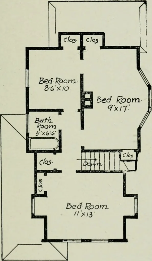 An illustration from Model houses for little money, 1904, leaf 102