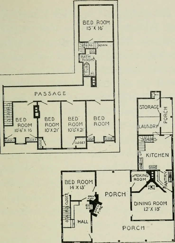 An illustration from Model houses for little money, 1904, leaf 202