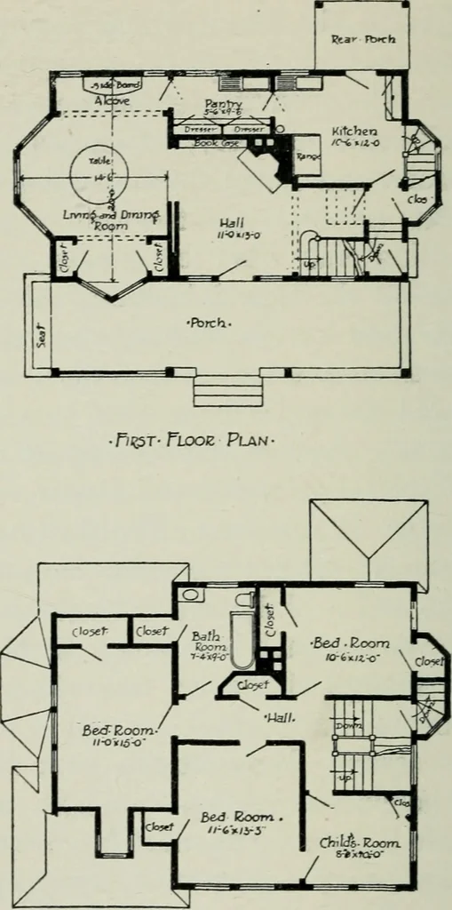 An illustration from Model houses for little money, 1904, leaf 33