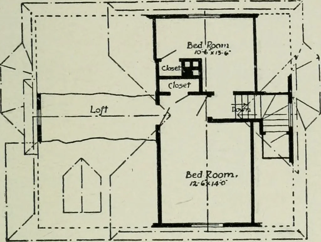 An illustration from Model houses for little money, 1904, leaf 34