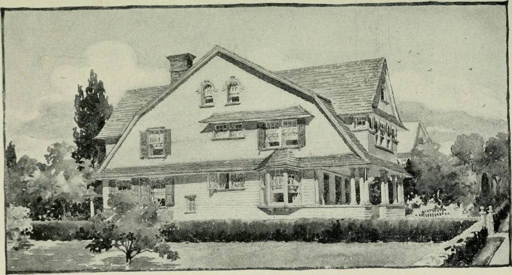 An illustration from Model houses for little money, 1904, leaf 42