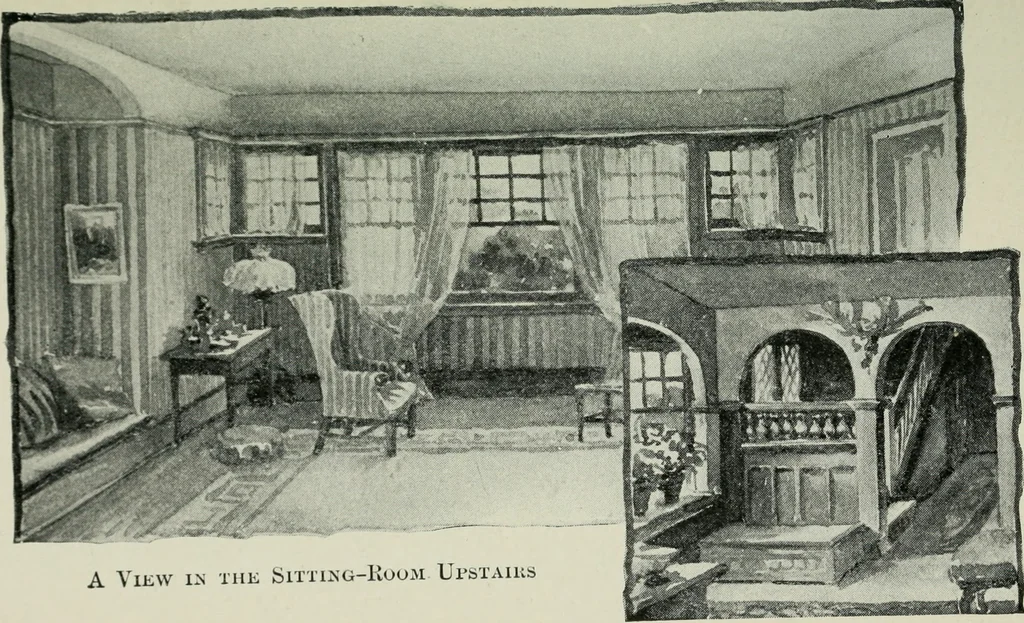 An illustration from Model houses for little money, 1904, leaf 48