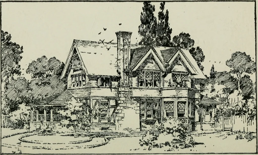 An illustration from Model houses for little money, 1904, leaf 7