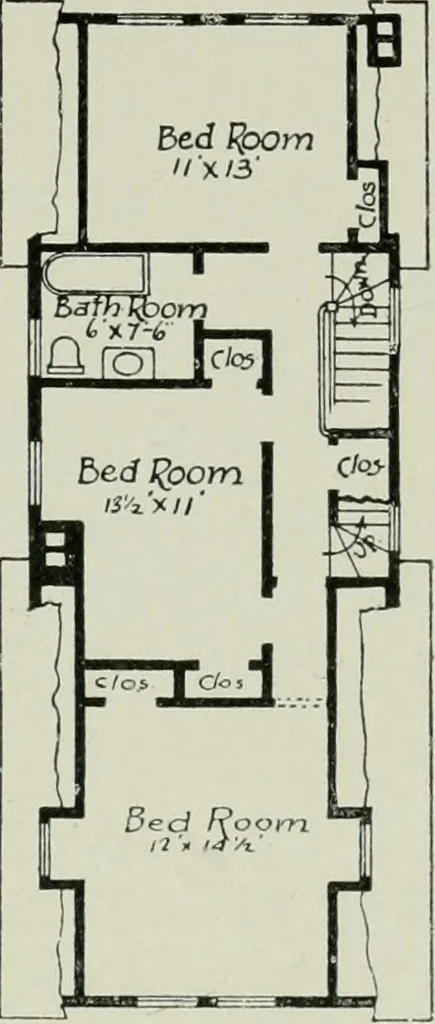 An illustration from Model houses for little money, 1904, leaf 74