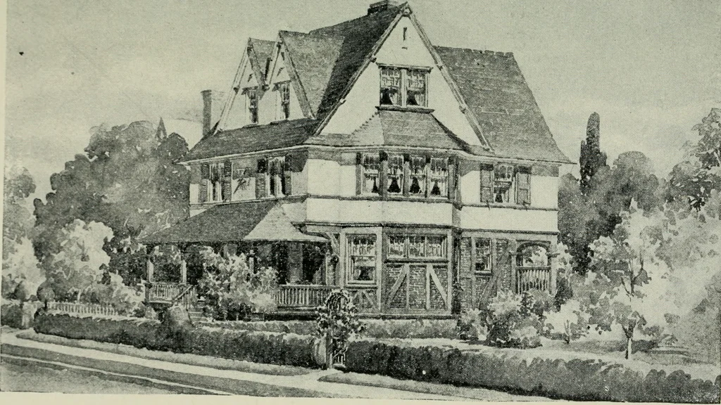 An illustration from Model houses for little money, 1904, leaf 82