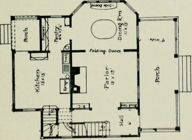 An illustration from Model houses for little money, 1904, leaf 86
