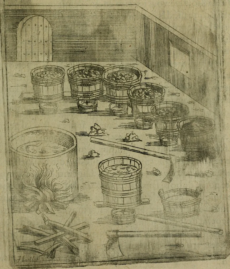 An illustration from Modelles, artifices de fev, et divers instrvmes de gverre : avec les moyes de s'en prevaloir : pour assieger, battre, surprendre, et deffendre toutes places : vtiles et necessaires a touvs cevx qvi fond profession des armes, 1598, leaf 102