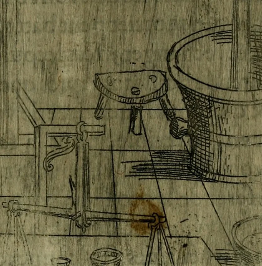 An illustration from Modelles, artifices de fev, et divers instrvmes de gverre : avec les moyes de s'en prevaloir : pour assieger, battre, surprendre, et deffendre toutes places : vtiles et necessaires a touvs cevx qvi fond profession des armes, 1598, leaf 110
