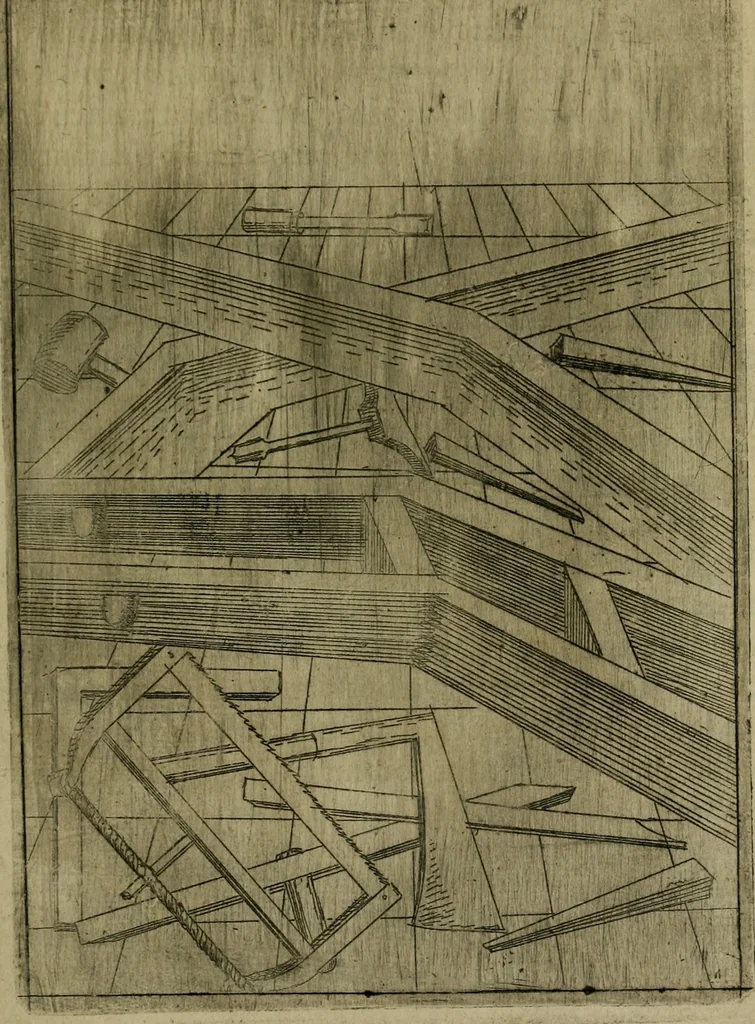 An illustration from Modelles, artifices de fev, et divers instrvmes de gverre : avec les moyes de s'en prevaloir : pour assieger, battre, surprendre, et deffendre toutes places : vtiles et necessaires a touvs cevx qvi fond profession des armes, 1598, leaf 120