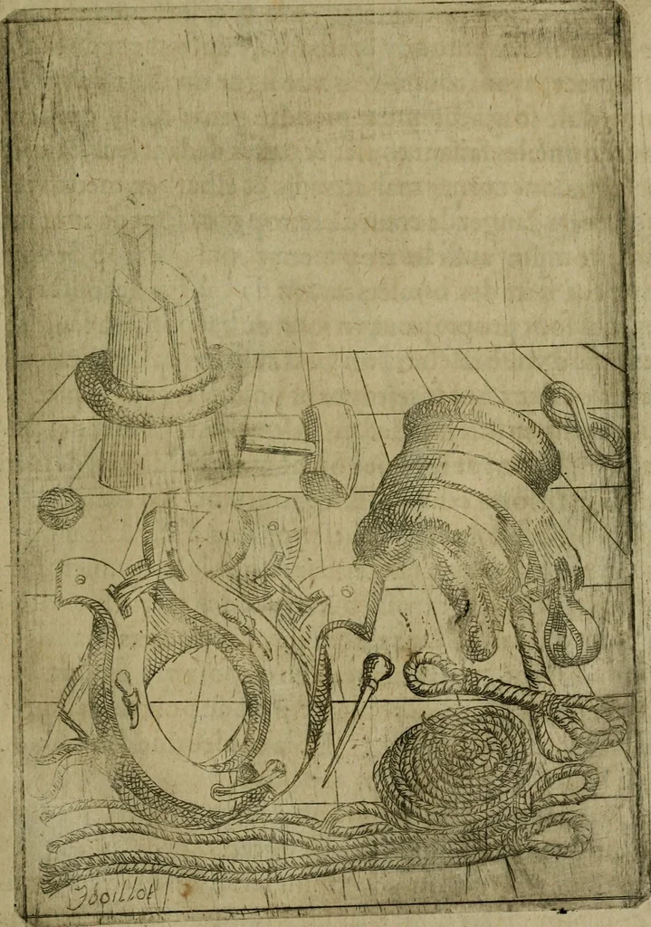 An illustration from Modelles, artifices de fev, et divers instrvmes de gverre : avec les moyes de s'en prevaloir : pour assieger, battre, surprendre, et deffendre toutes places : vtiles et necessaires a touvs cevx qvi fond profession des armes, 1598, leaf 126