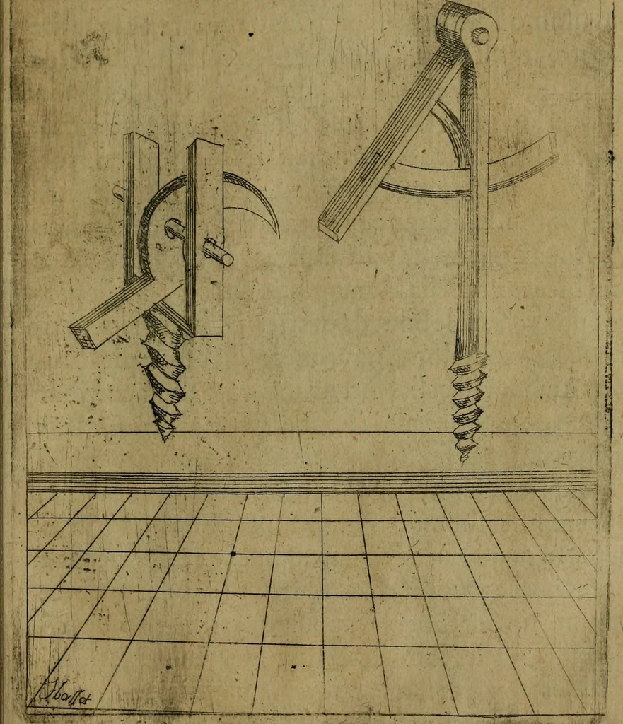 An illustration from Modelles, artifices de fev, et divers instrvmes de gverre : avec les moyes de s'en prevaloir : pour assieger, battre, surprendre, et deffendre toutes places : vtiles et necessaires a touvs cevx qvi fond profession des armes, 1598, leaf 146