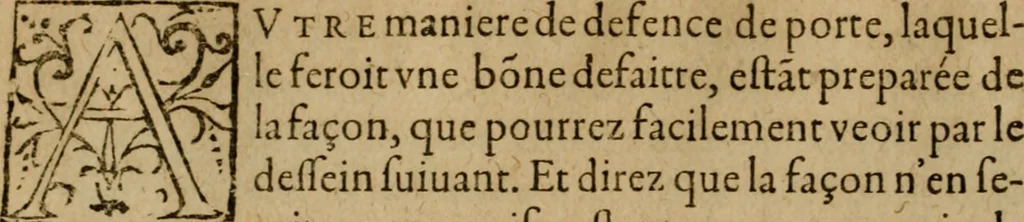An illustration from Modelles, artifices de fev, et divers instrvmes de gverre : avec les moyes de s'en prevaloir : pour assieger, battre, surprendre, et deffendre toutes places : vtiles et necessaires a touvs cevx qvi fond profession des armes, 1598, leaf 89